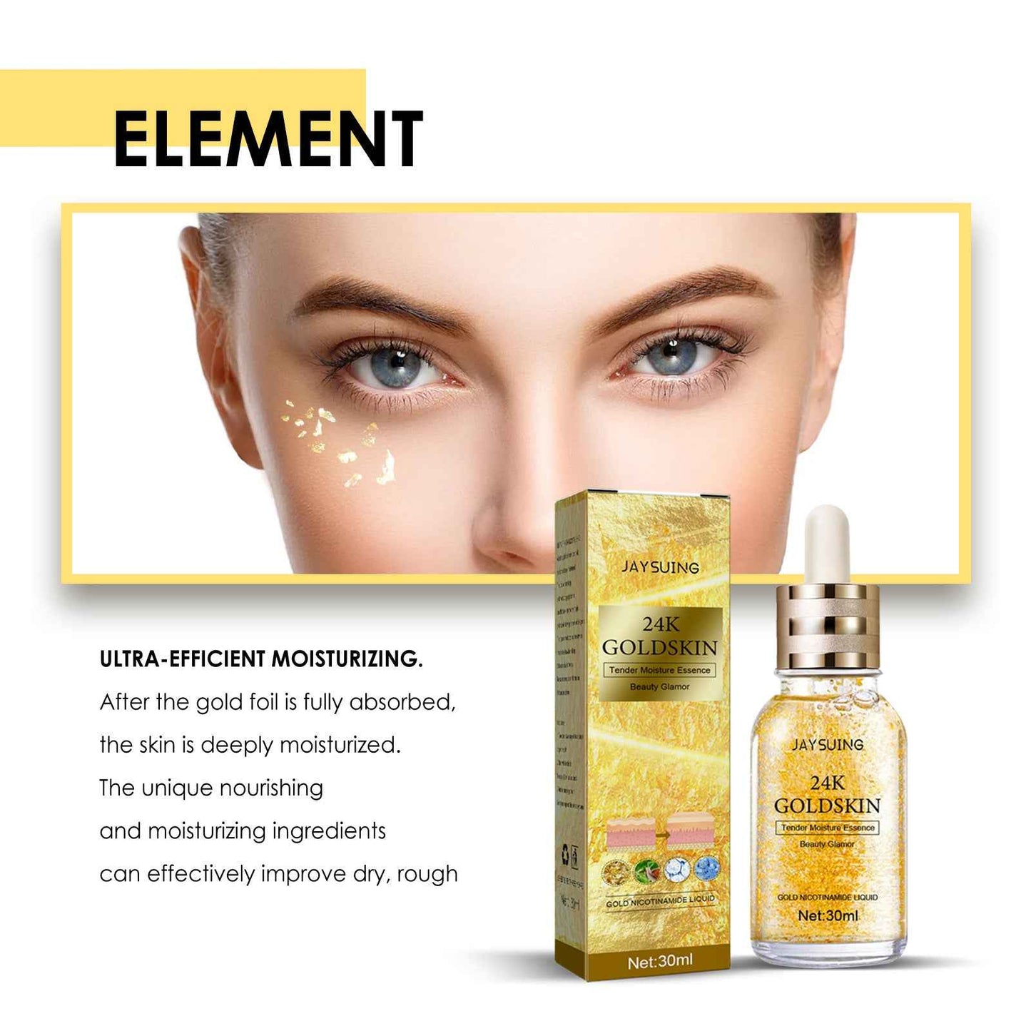 gold eye patches - de-puff + glow