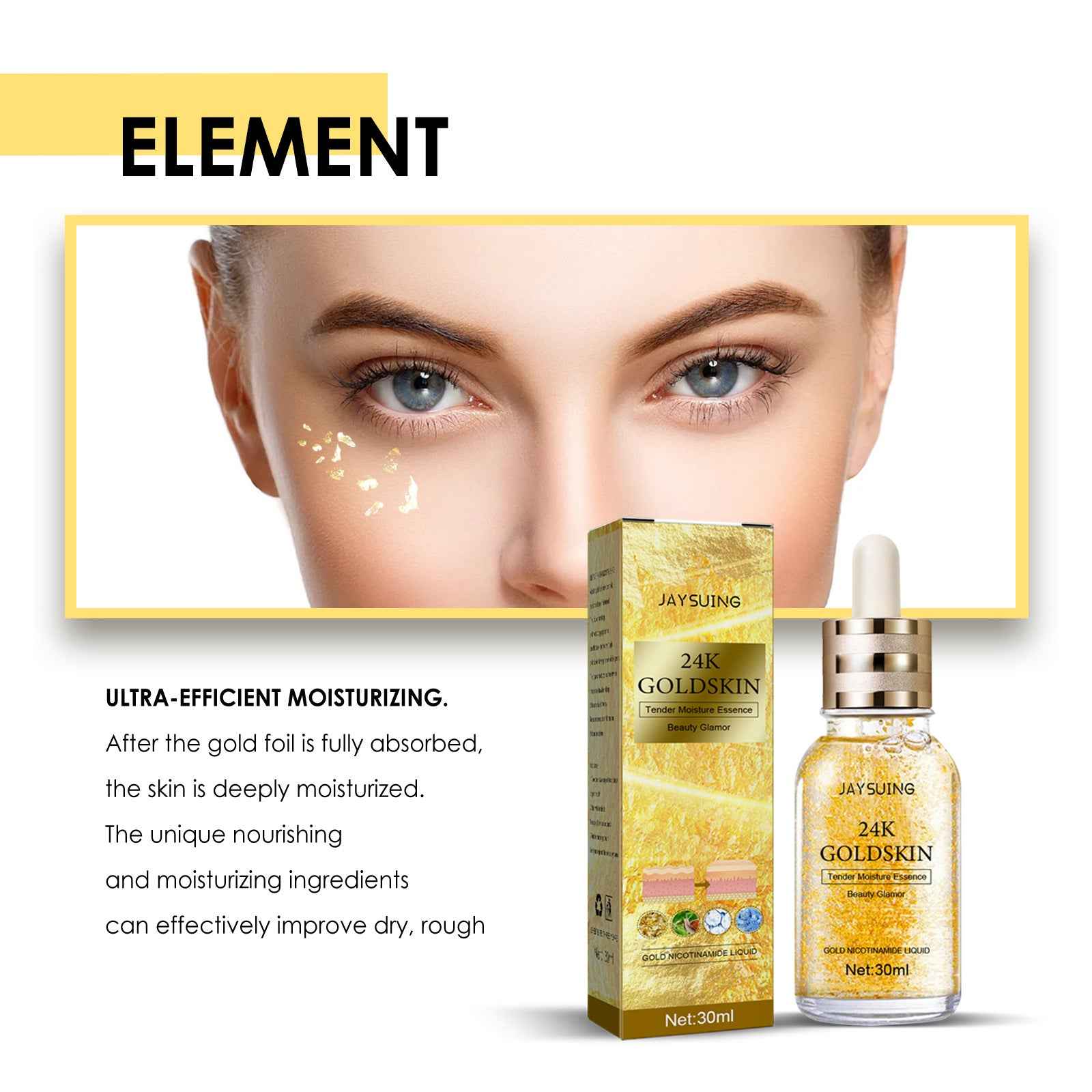 gold eye patches - de-puff + glow