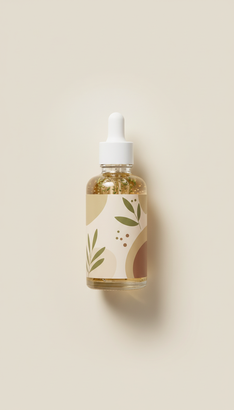 Botanical facial serum with wild lavender