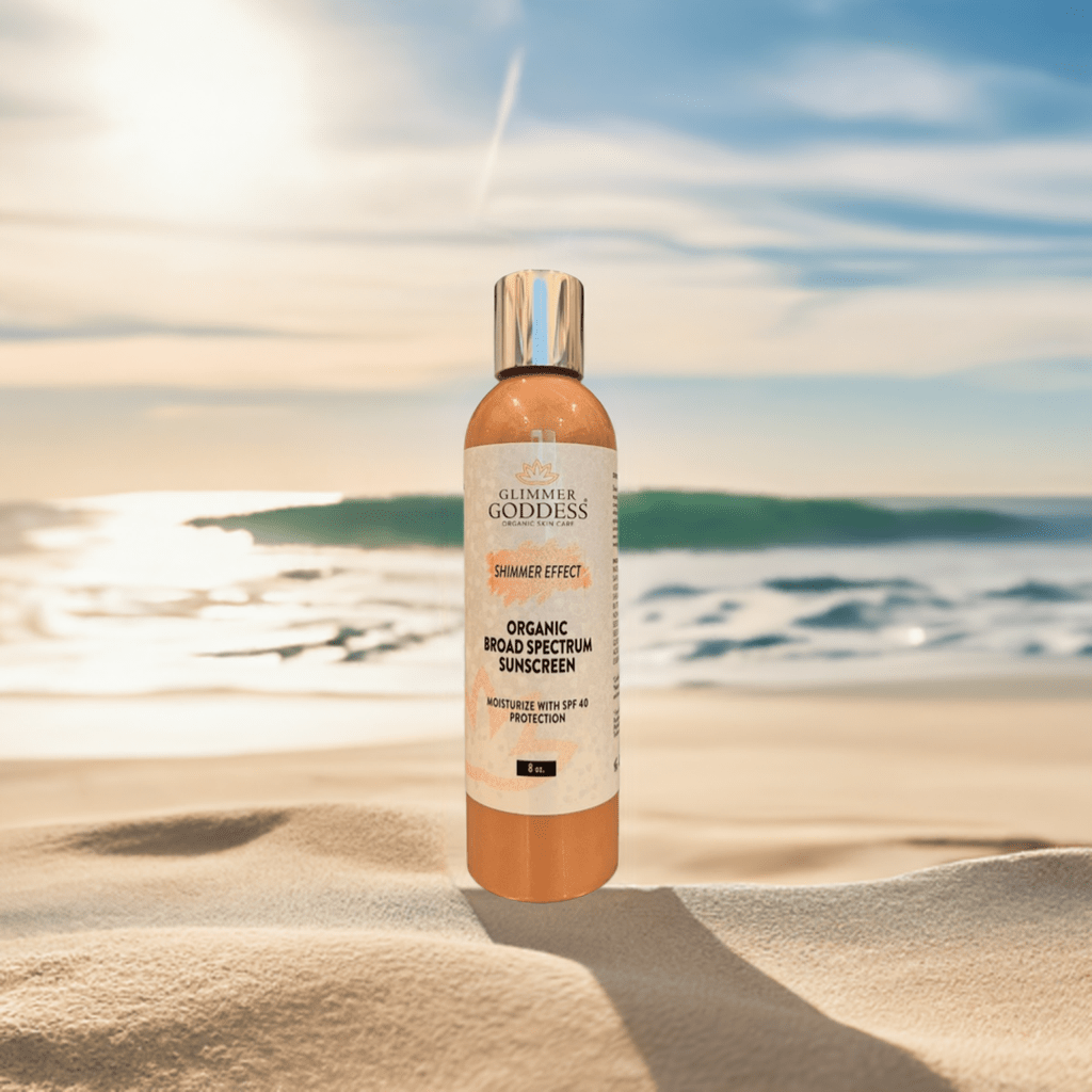 Goddess Glow Shimmer Suntan Lotion SPF 40 – Reef-Safe Radiance - Harmony Beauty